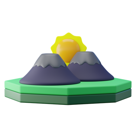 해돋이  3D Icon