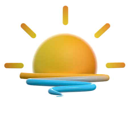 Sunrise  3D Icon