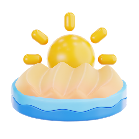 Sunrise  3D Icon