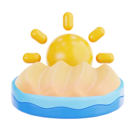 Sunrise  3D Icon