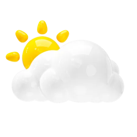 Sunrise Icon Weather Forecast Sign 3D Icon