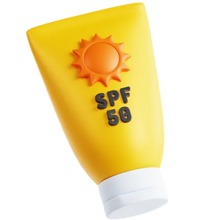 Sunscreen 3 D Icon 3D Icon