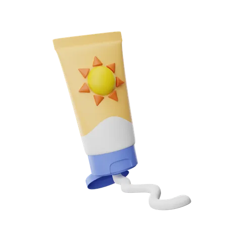 Sunscreen  3D Icon