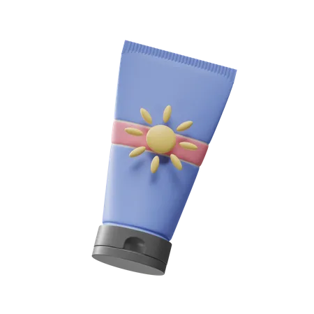 Sunscreen  3D Illustration