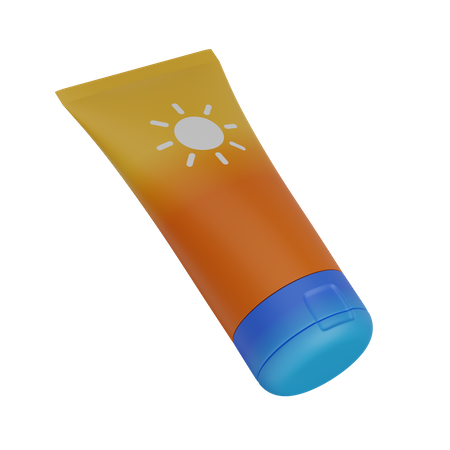 Sunscreen 3D Icon