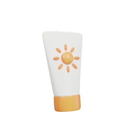 Sunscreen Travel 3 D Icon Illustration 3D Icon