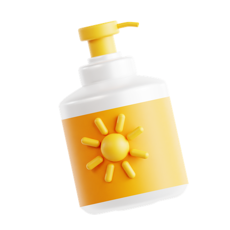 Sunscreen Bottle  3D Icon