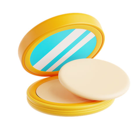 Sunscreen Compact  3D Icon