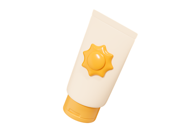 Sunscreen Cream  3D Icon