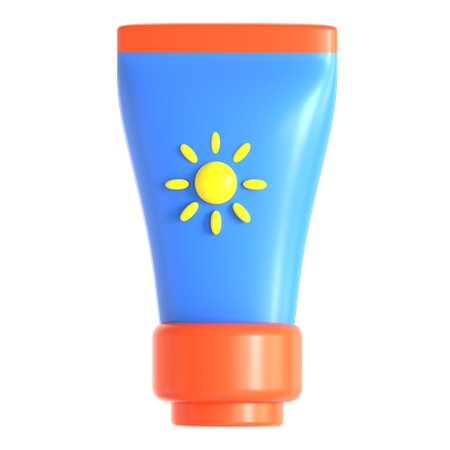 Sunscreen Cream  3D Icon