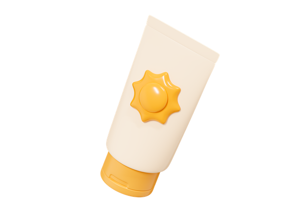 Sunscreen Cream  3D Icon