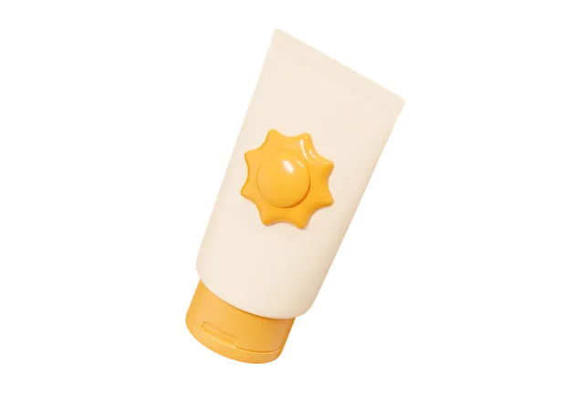 Sunscreen Cream  3D Icon