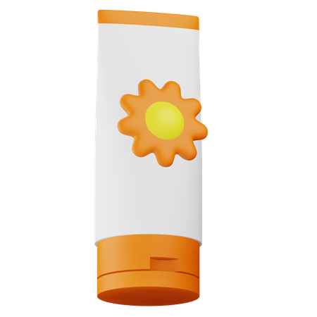 Sunscreen Cream  3D Icon