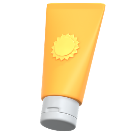 자외선 차단제  3D Icon