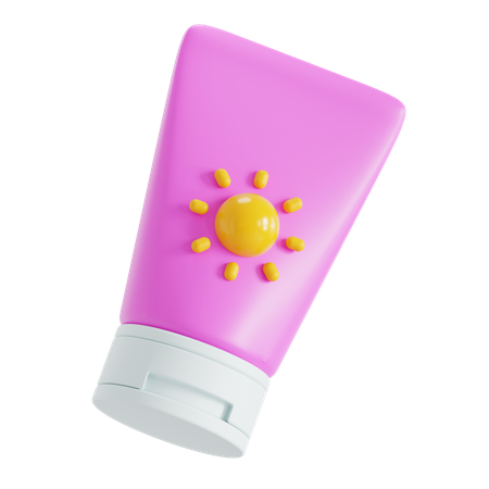 Sunscreen Lotion  3D Icon