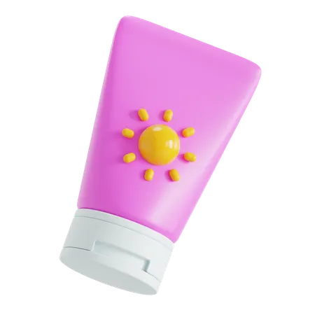 Sunscreen Lotion  3D Icon
