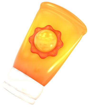 Sunscreen lotion  3D Icon