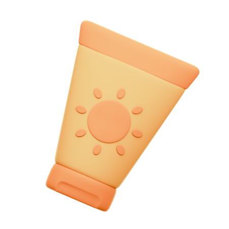 Sunscreen Lotion  3D Icon