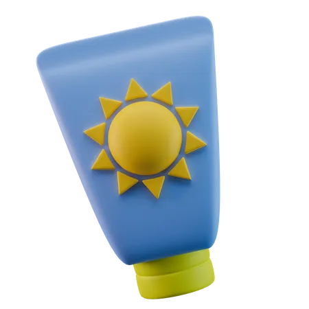 Sunscreen Lotion  3D Icon