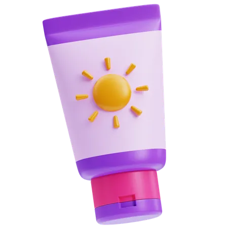 Sunscreen Lotion  3D Icon