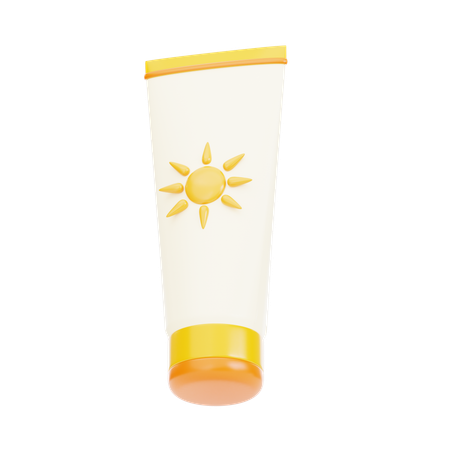 Sunscreen Lotion  3D Icon