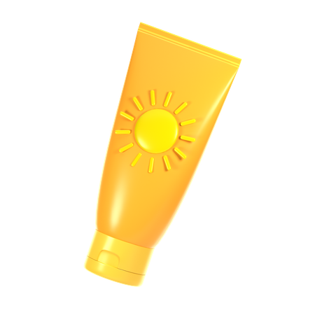 Sunscreen Lotion  3D Icon