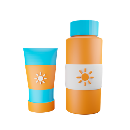 Sunscreen Lotion  3D Icon