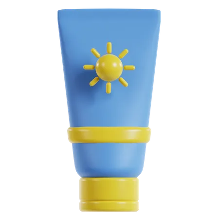 Sunscreen Lotion  3D Icon