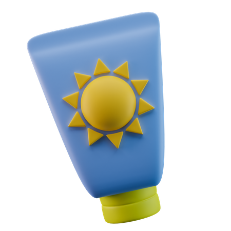 Sunscreen Lotion  3D Icon