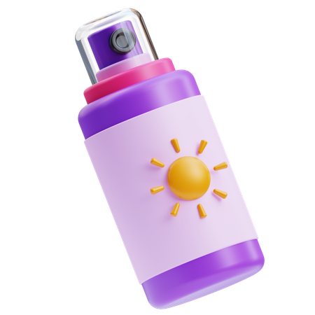 Sunscreen Spray  3D Icon