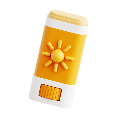 Sunscreen Stick  3D Icon