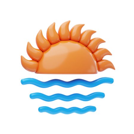 Sunset  3D Icon