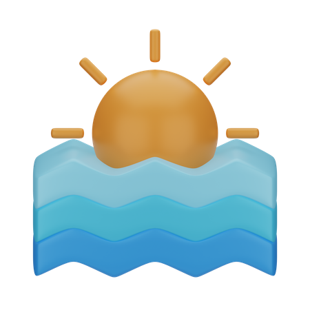 Sunset  3D Icon