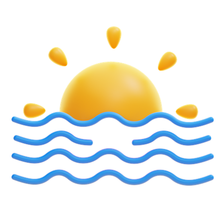 Sunset  3D Icon