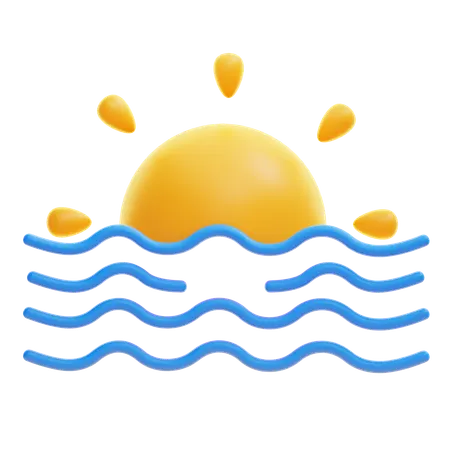 Sunset  3D Icon