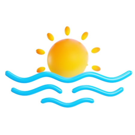 Sunset  3D Icon