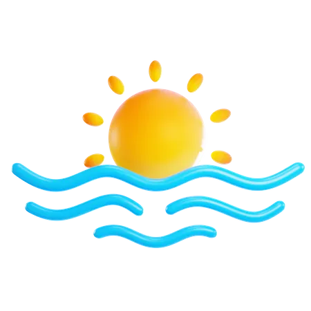 Sunset  3D Icon