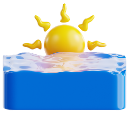 Sunset  3D Icon