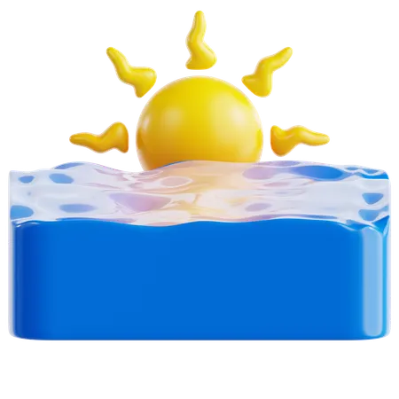 Sunset  3D Icon