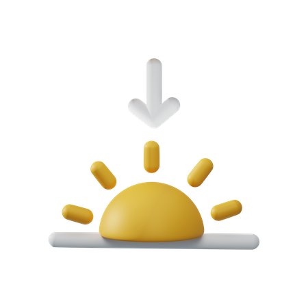 Sunset  3D Illustration