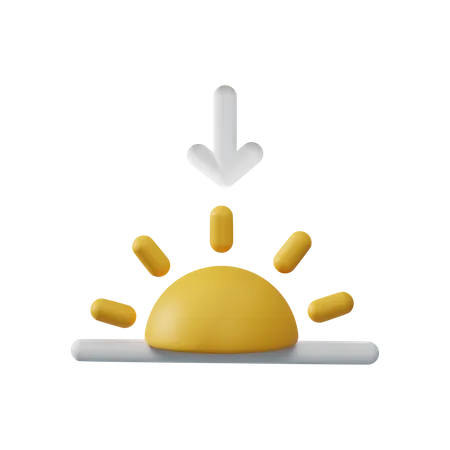 Sunset  3D Illustration