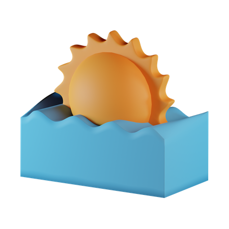 Sunset  3D Icon