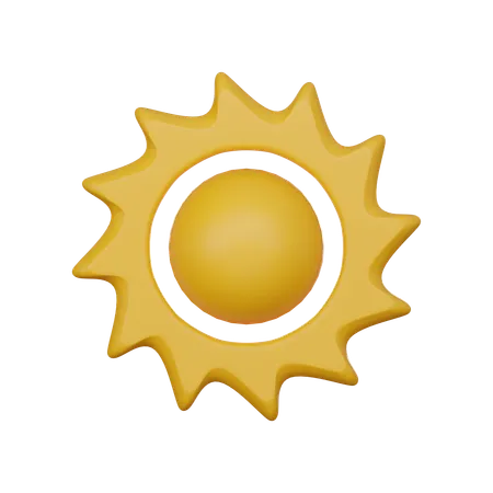 The Sun 3 D Icon 3D Icon