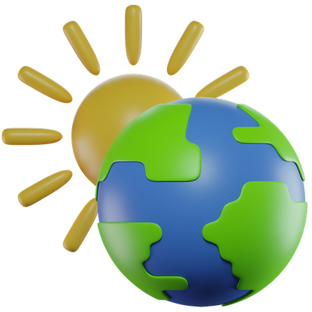 Sunshine Earth  3D Icon