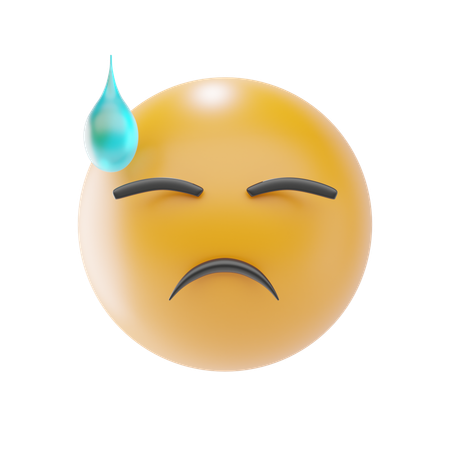 Emoji de suor  3D Icon