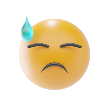 Emoji de suor  3D Icon