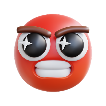 Super Angry  3D Icon