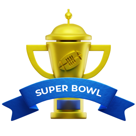 Super Bowl Champion Trophy  3D Icon