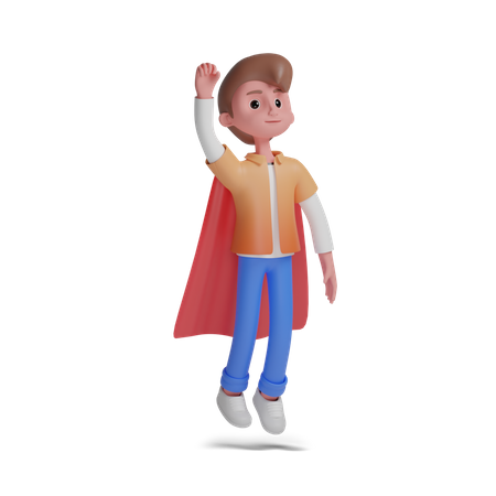 Super boy  3D Illustration