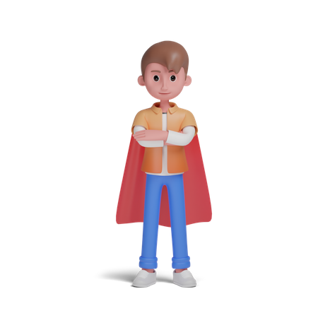 Super boy  3D Illustration